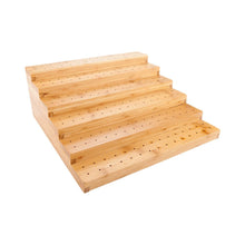 Load image into Gallery viewer, Natural Bamboo Skewer Stand - 180 Holes - I Heart Bamboo